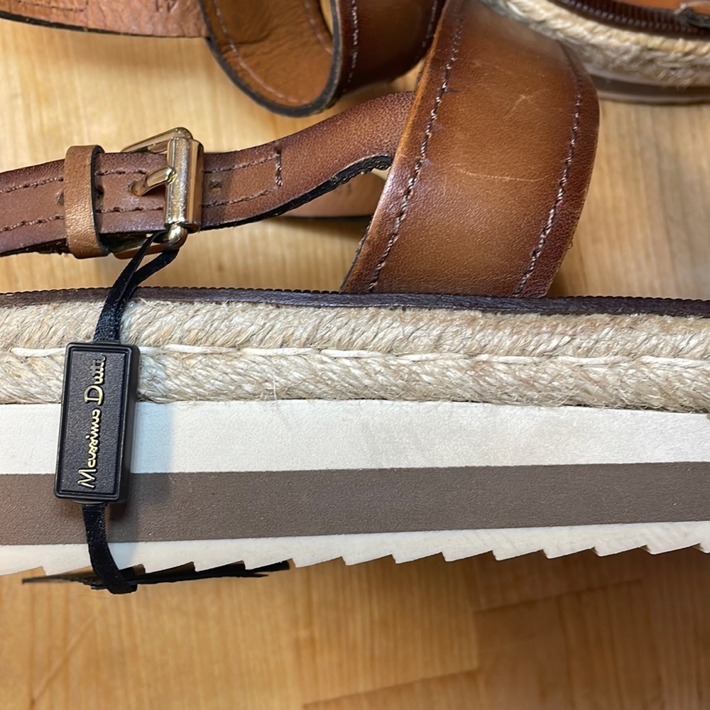 Massimo Dutti leather sandals size 10 - Picture 12 of 16